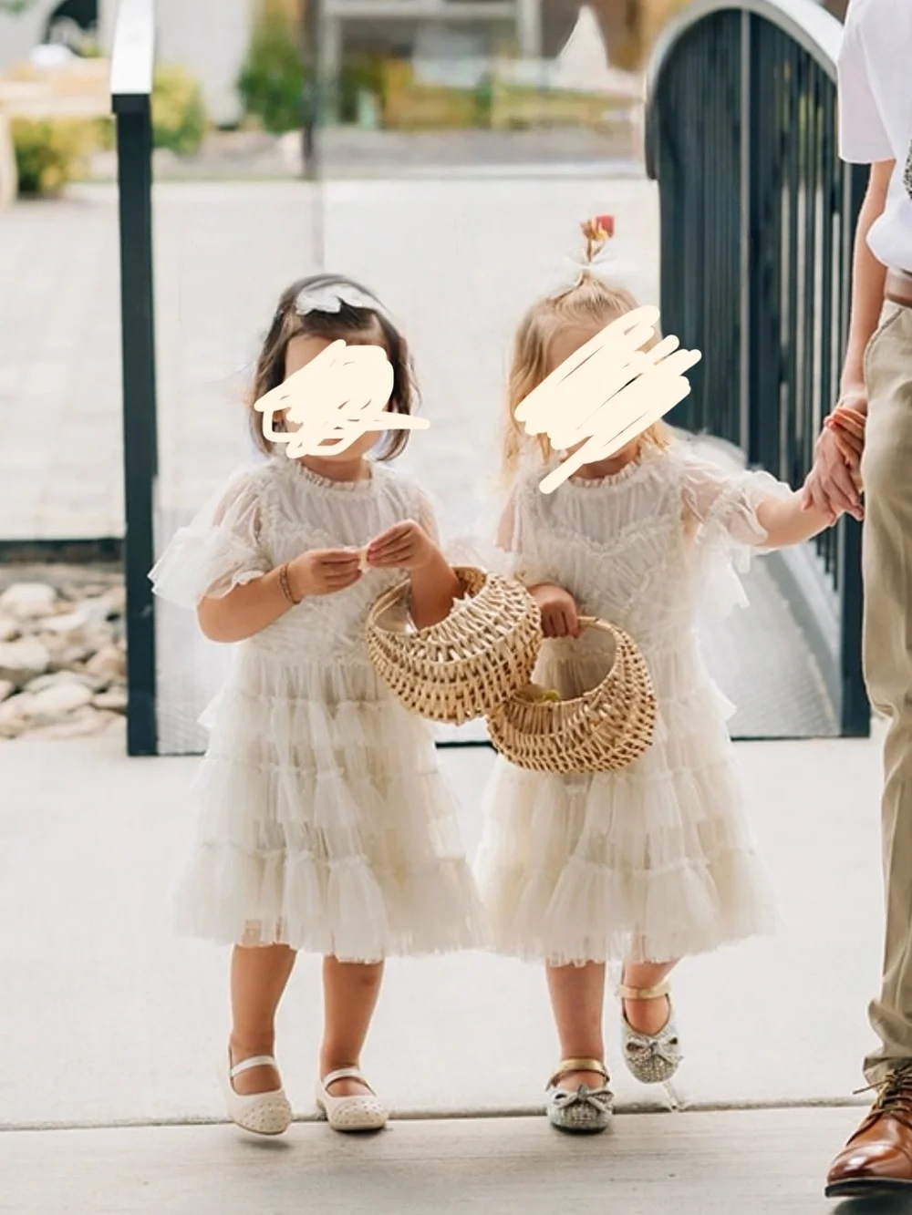 Mini Ivy City Co whimsical dress | white 2T